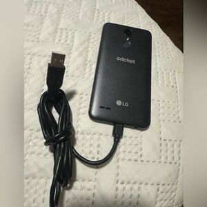 LG Smartphone with USB Charger - Black
